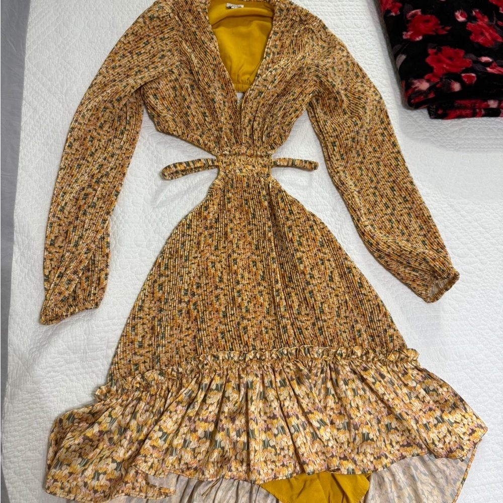 Elegant Multicolor Knit Dress